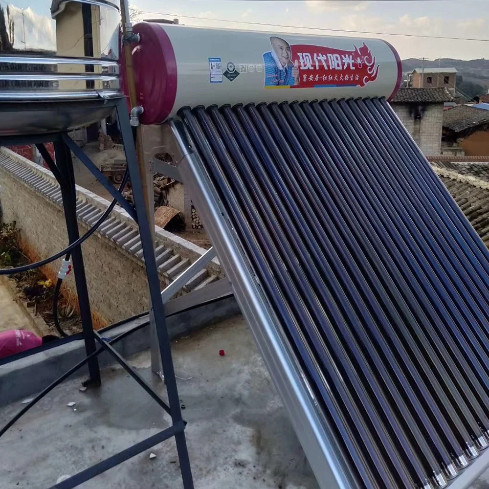 
hot sale in the Palestine use it for years without paying electricity shower solar water heater 
