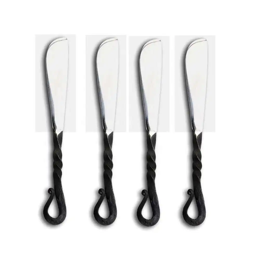Top Quality Metal  Cheese Set Butter Cutting Knife With Black Twisted Handle For Kitchen Use & Butter Cutting