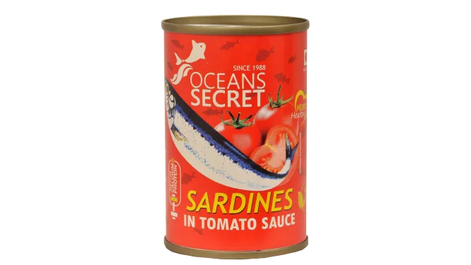 
Canned Sardines In Tomato Sauce 155g 