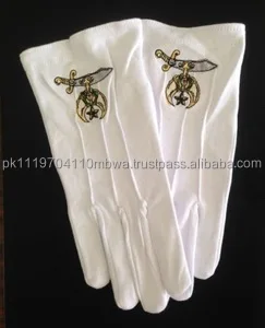  Перчатки Masonic Regalia из хлопка с