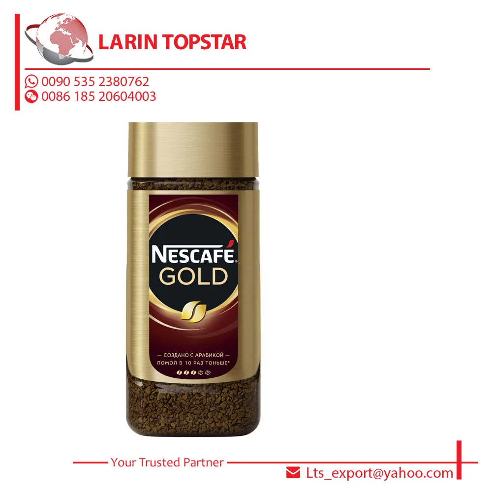 
Оптовая продажа, оригинальный порошок для мгновенного кофе Nescafe Gold 190 г (банка) 