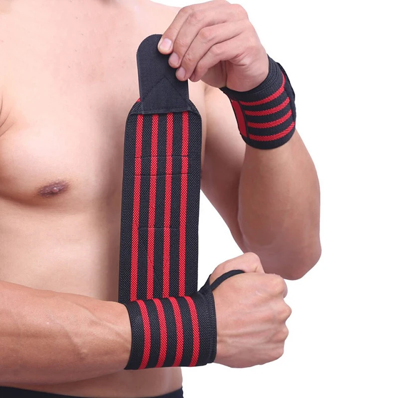 1pc Wrist Support Gym Strap Adjustable Wristband Elastic Wrist Wraps Bandages for Gym Weightlifting Protect Hand Wrap
