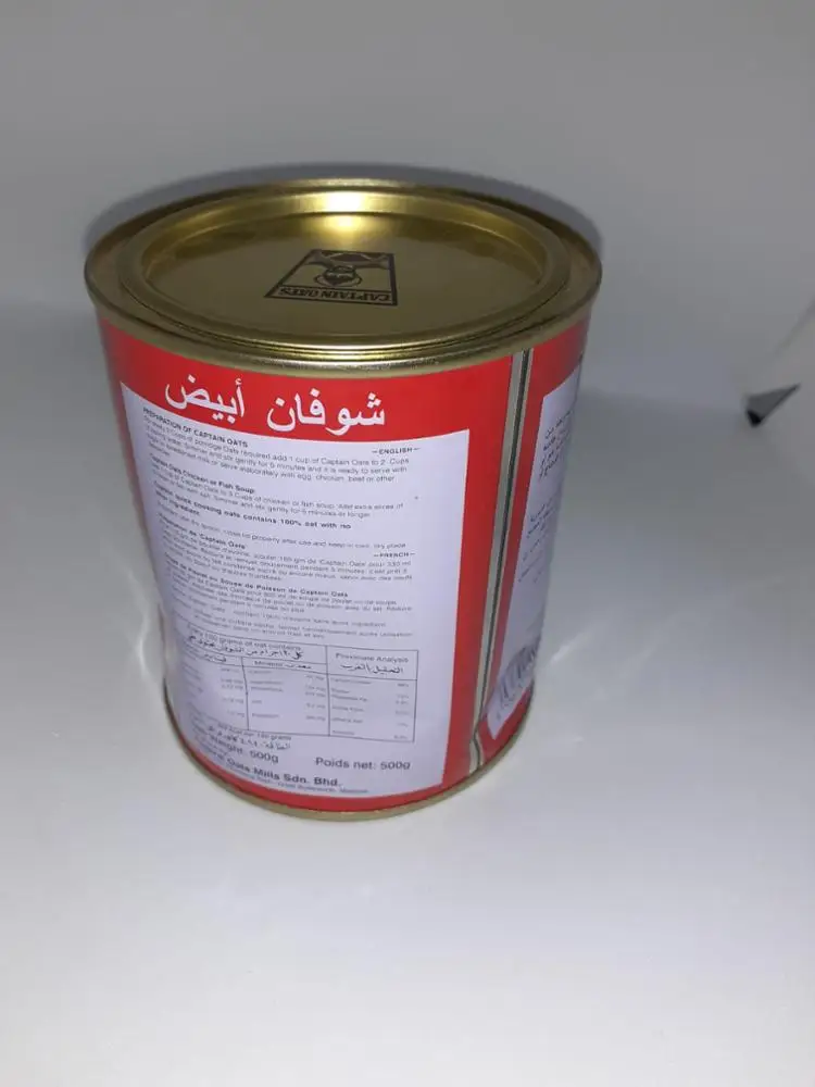 
Captain Oats 500g tin Malaysian Origin 