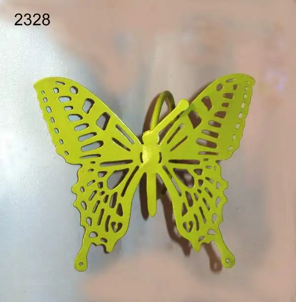 Handcrafted metal butterfly wall decoration
