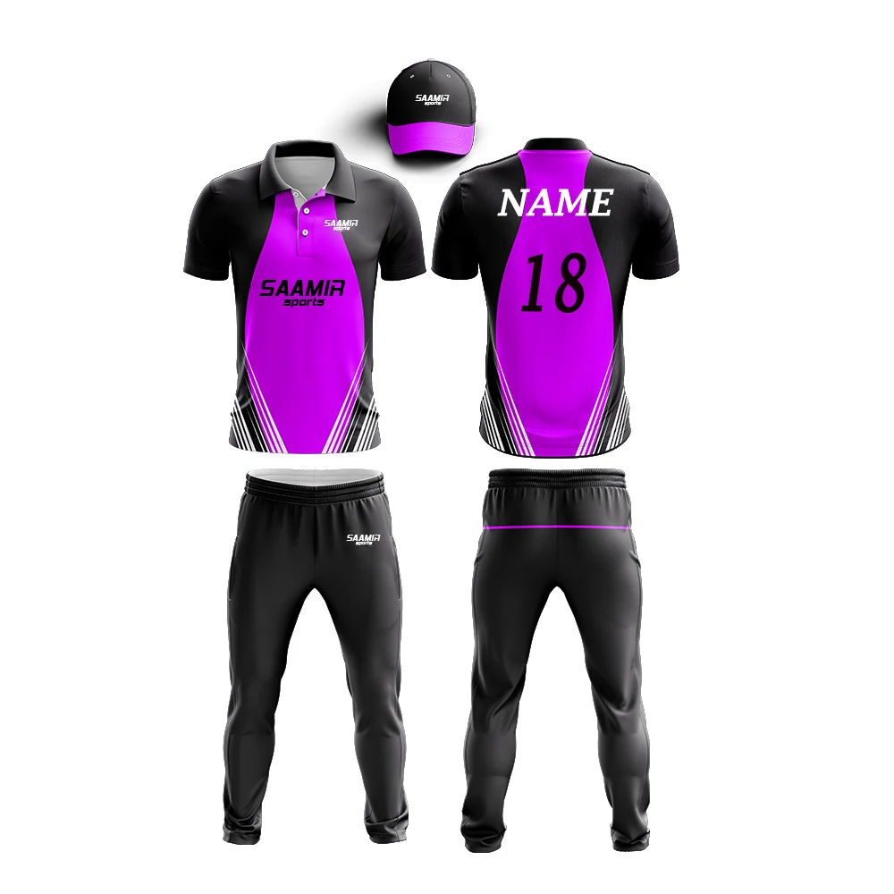 Custom Cricket Team Wear Color Combo / Custom Cricket Uniform Kit Tshirt and Trouser with Custom Design