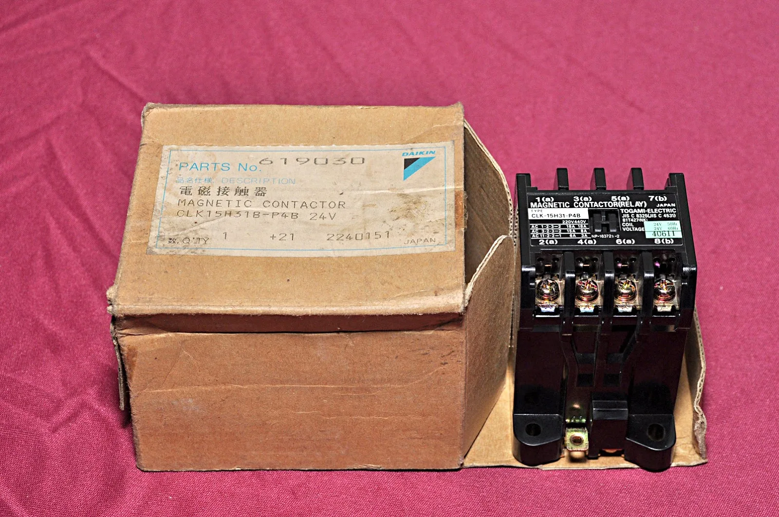 Магнитный контактор Clk 15h31-p4b Daikin