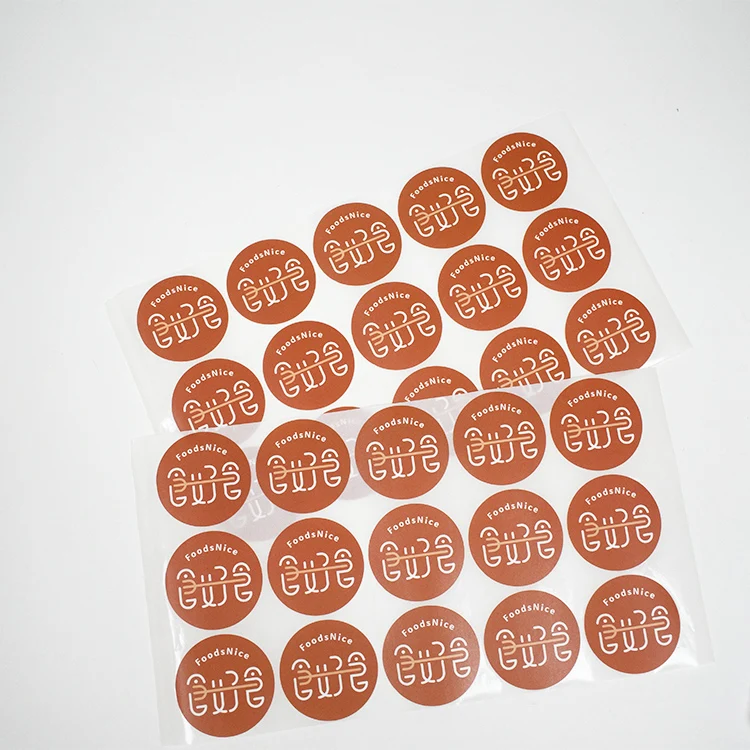 5.5 x 5.5 cm Sticker Waterproof Matte Lamination coated paper sticker print your logo