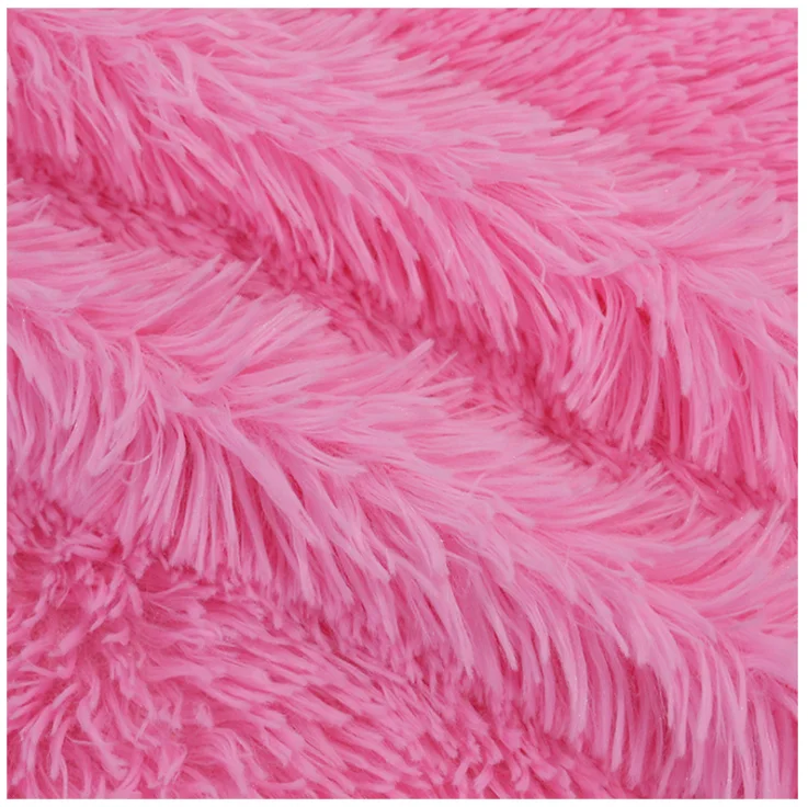 Hometextile fabric 100%polyester fabric 20mm pile height super soft 100% polyester teddy bear faux fur PV plush fabric