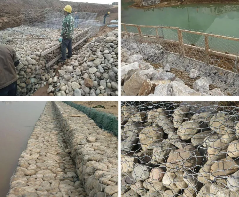 Lattice guest network  Green shore pad gabion stone cage net  Box Renault pad plastic - coated Bingyu solid cage lead wire