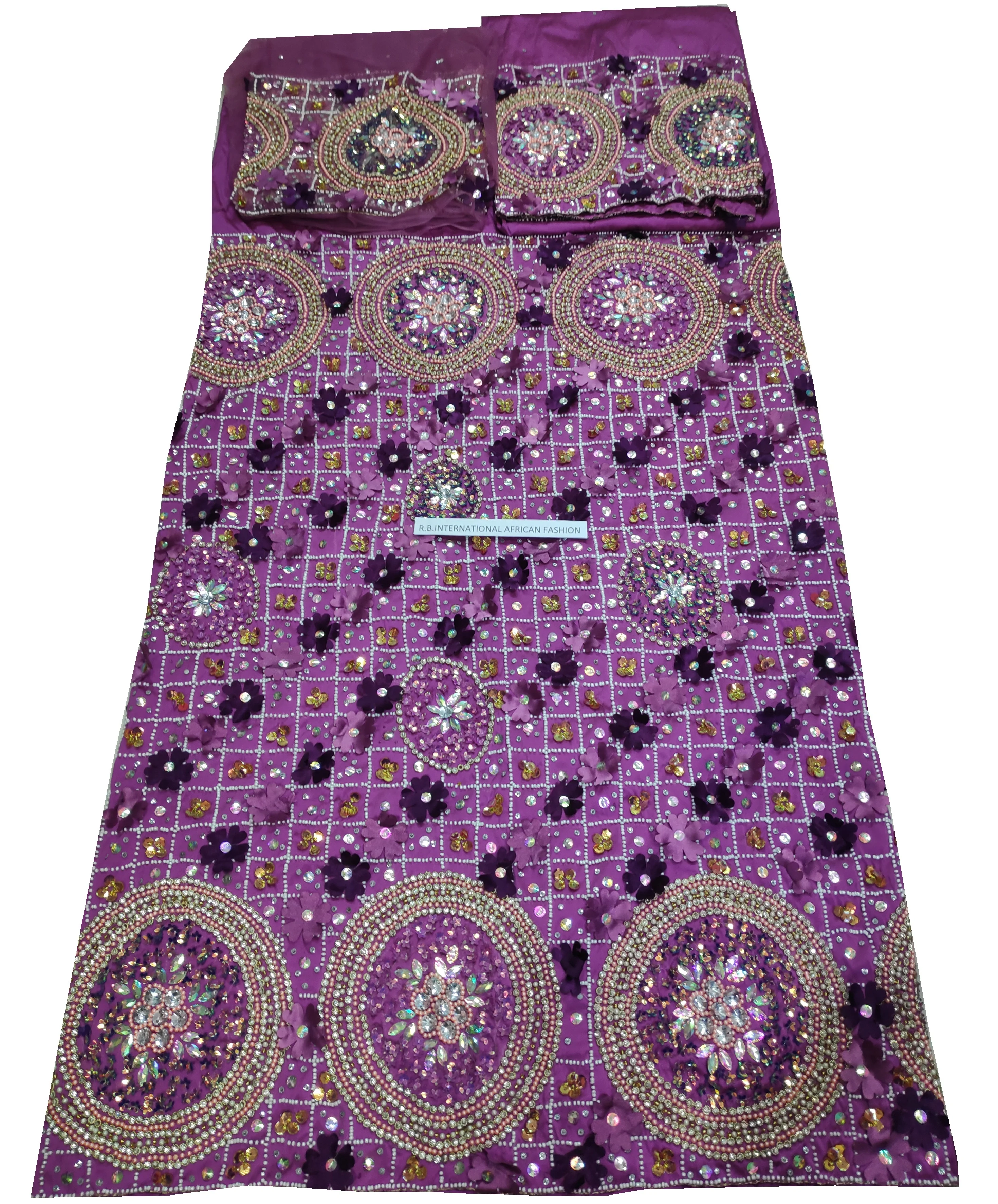 Beautiful Elgance Fabric African Wrappers  silk lace fabric George