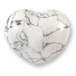 Wholesale Natural Howlite heart stone High Quality natural stone healing crystal heart for healing and reiki energy meditation