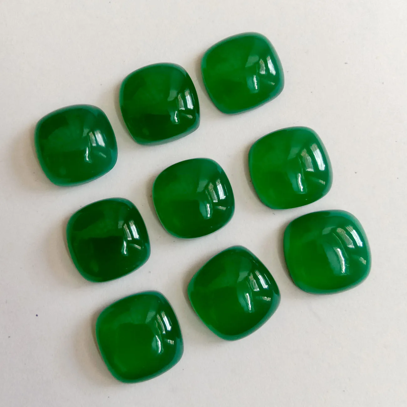 Зеленый оникс подушка кабошон 10x10 мм свободный драгоценный камень грубый оптовая цена индивидуальные