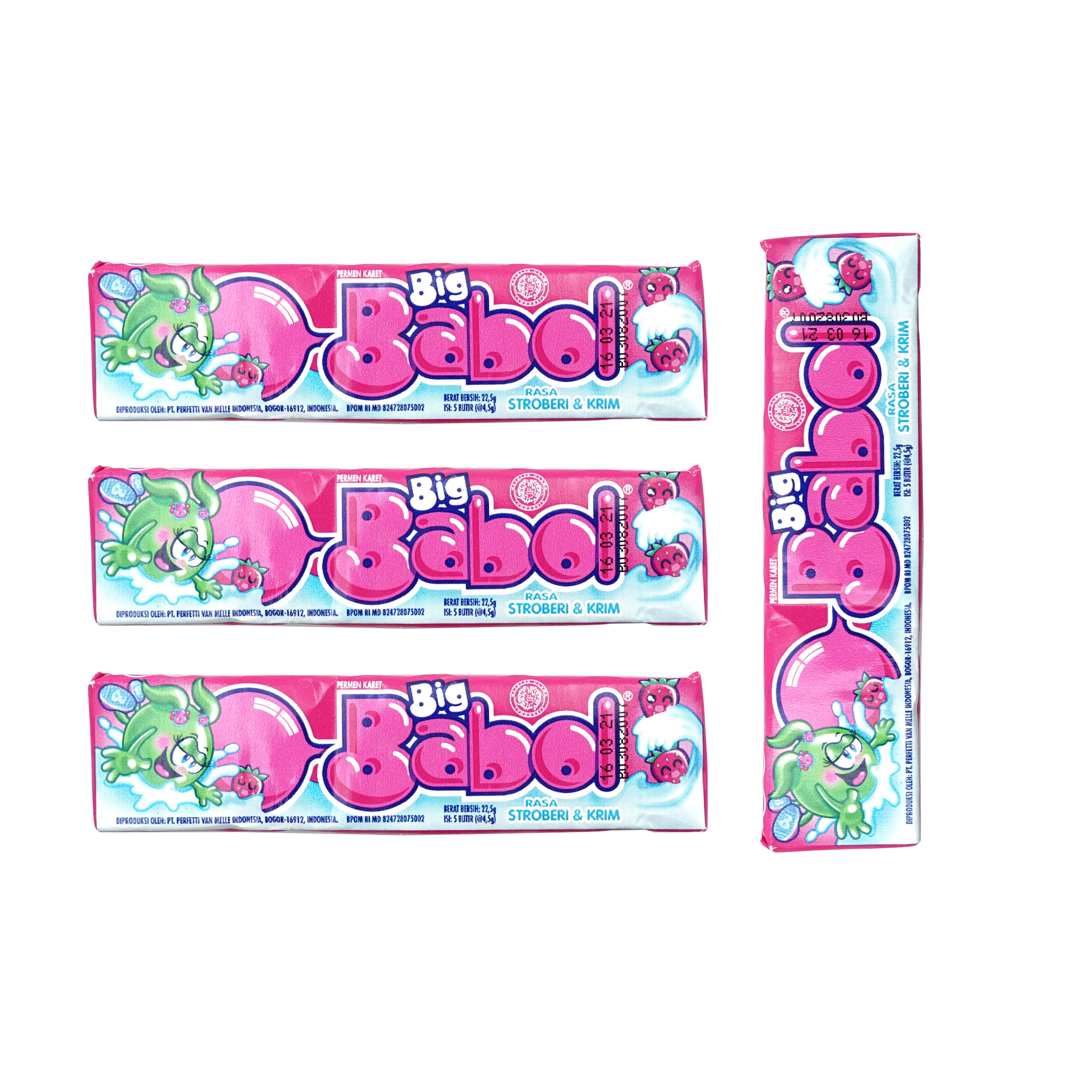 Great Quality Chewing Gum Big Babol Stick 22.5 gr with Strawberry Variant  For adults