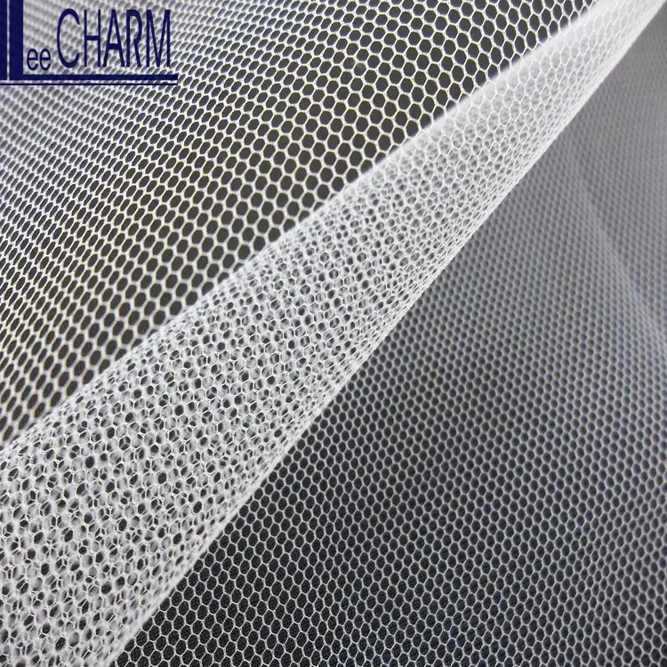 LCSH525 Light Hexagonal 20D Nylon Tulle Fabric