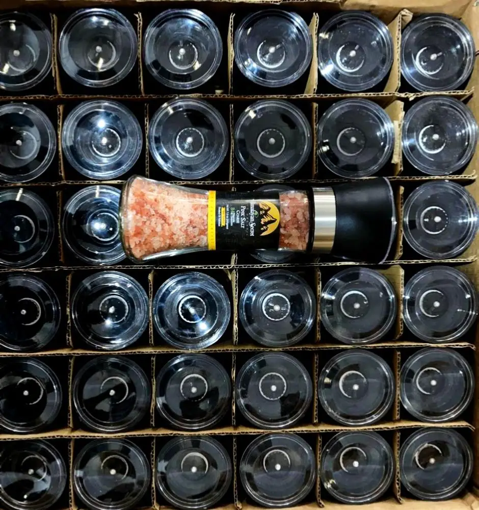 Гималайская Розовая Соль грубая (2-5 мм) банка для мельницы