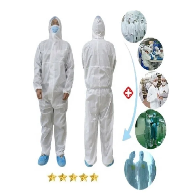 Лучшее качество, Одноразовый комбинезон, защитный костюм, Хирургический Комбинезон, больничный костюм, костюм для чистой комнаты
