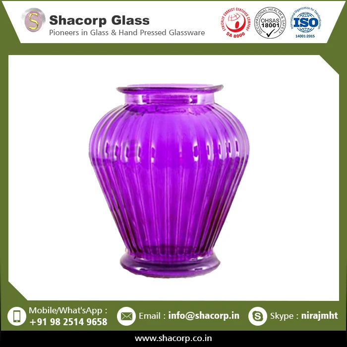 Wholesale Home Decoration Glass Flower Glass Vase At Affordable Price