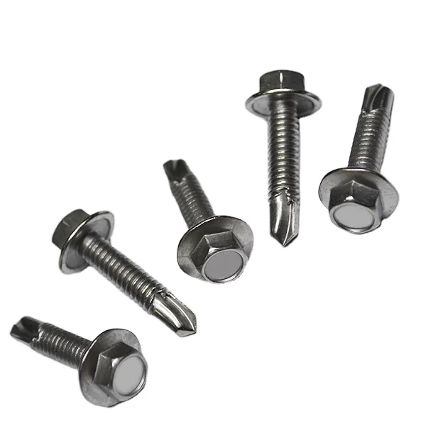 Manufacturer Stainless Steel Grade 16.4 Pan Head Hex Washer Head Self Drilling Screws