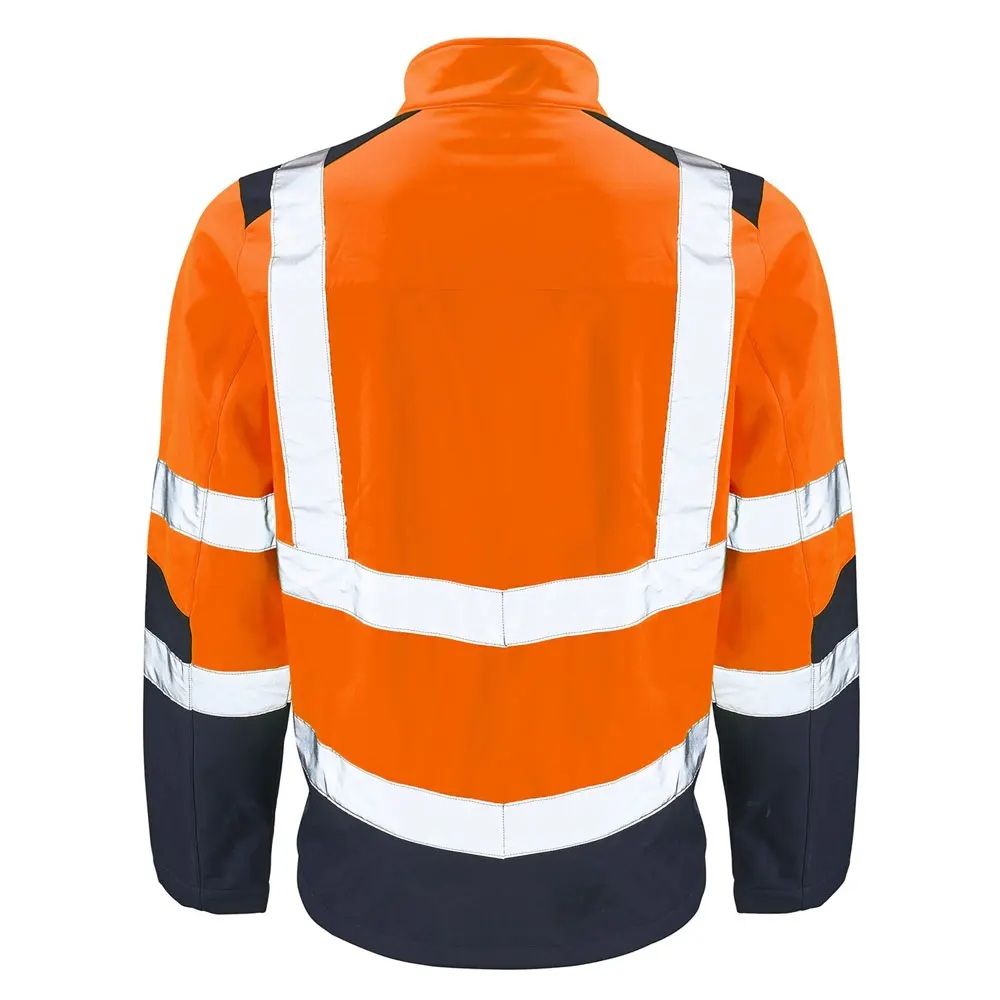 Men Hi Vis Workwear Sweatshirt Safety Jacket Two Tone Top Reflective Jacket