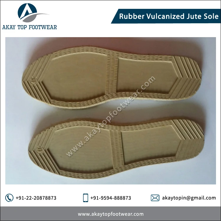 Низкая рыночная цена Лидер продаж резиновая Вулканизированная джутовая подошва индивидуального размера для изготовления прочных плоских эспадрильев