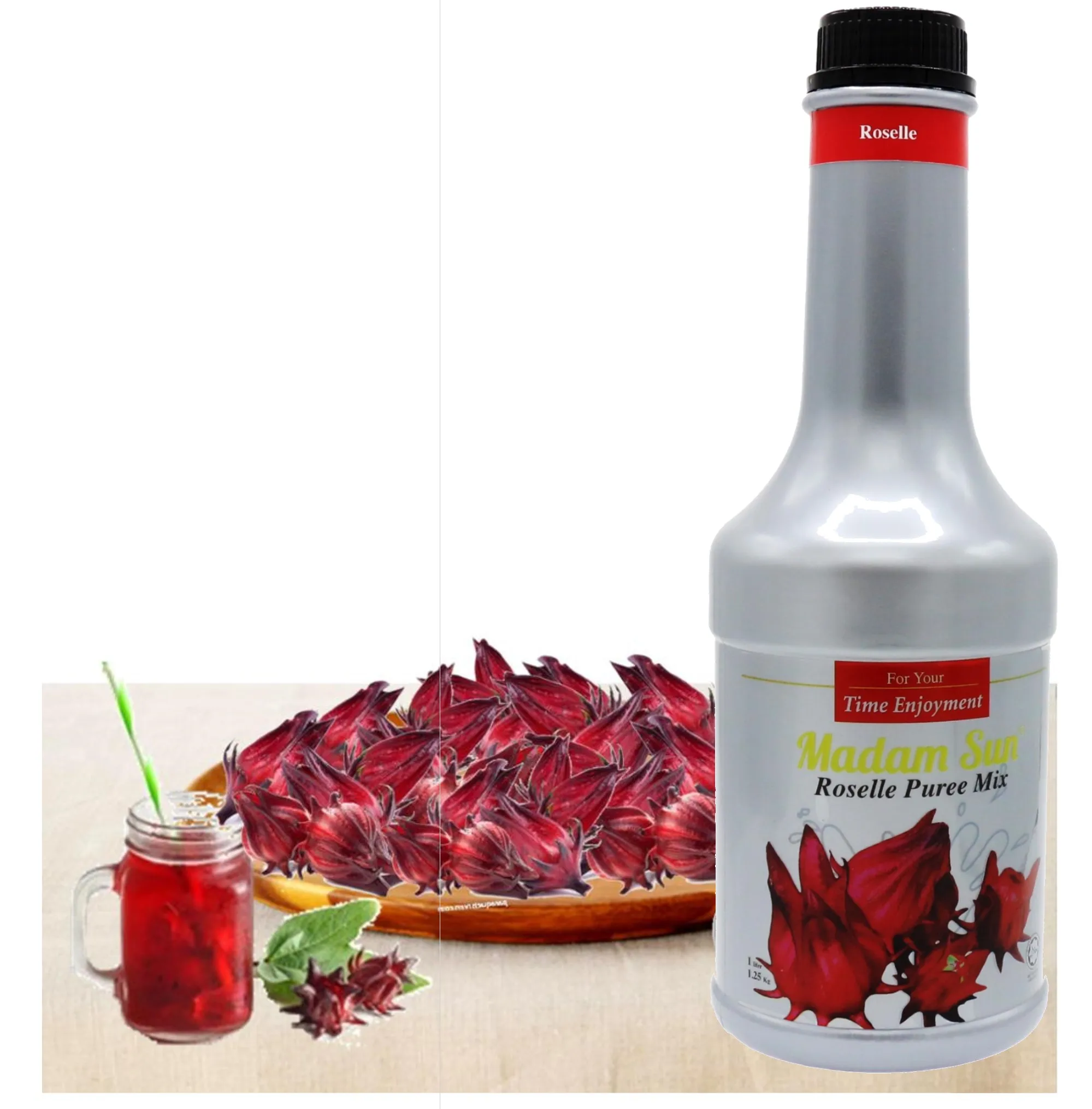 
Roselle Puree Drink Concentrate /Organic Hibiscus Juice/Roselle JUice Concentrate 