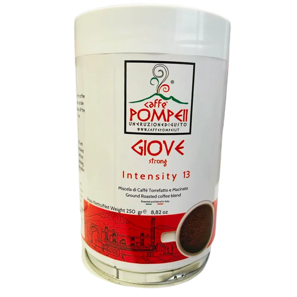 ITALIAN GROUND  COFFEE GIOVE  STRONG  250 GR IN TIN