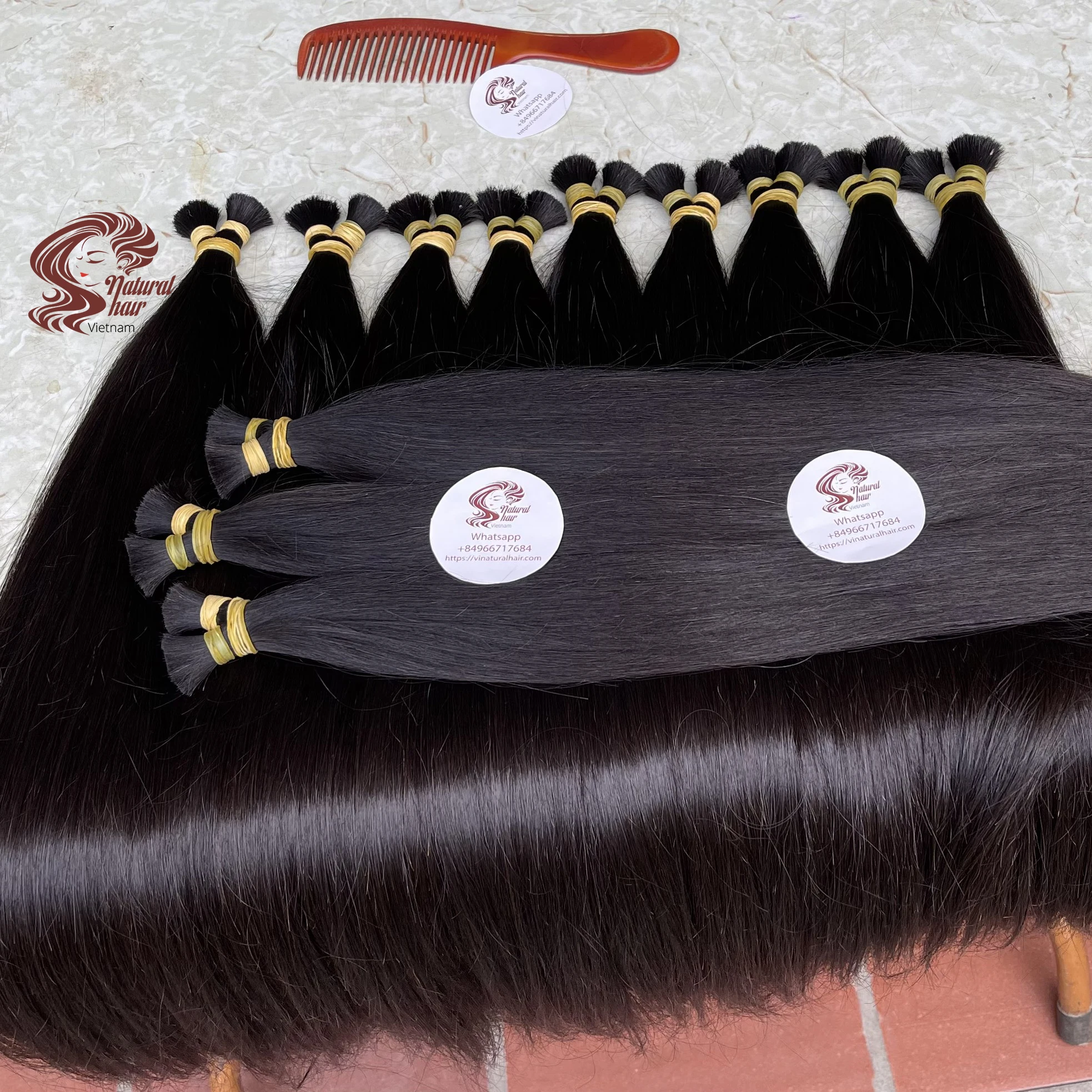 Bulk Hair Vietnamese 100% Natural Virgin Human Extensions - virgin bundles