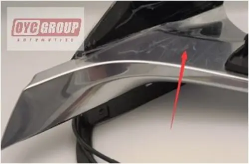 Дверное зеркало 1110777-98-F 1110777-00-L, модель 3, хромированная основа