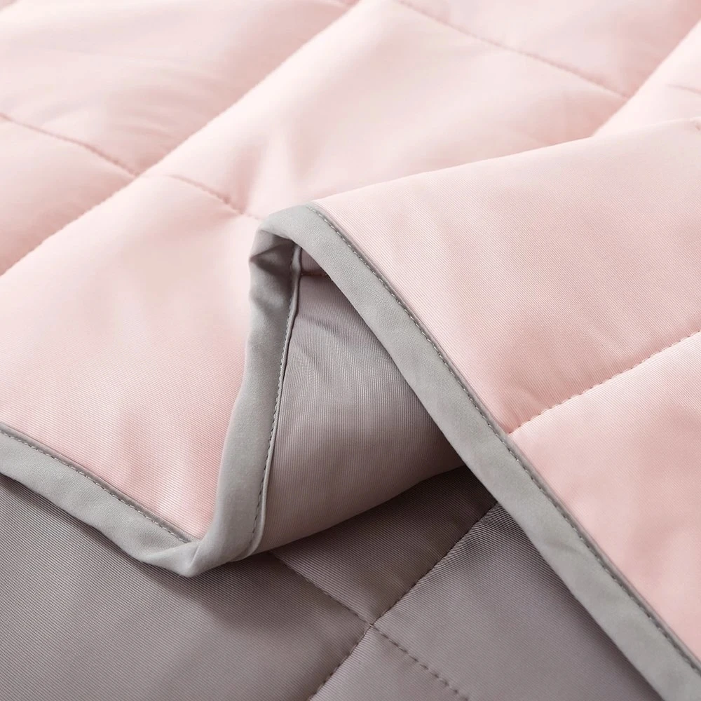 2022 Hot Sale Home textile Oeko-Tex  Manufactory Price High Quality Ice Silk Cooling  Weighted Blanket 15LBS For Adult