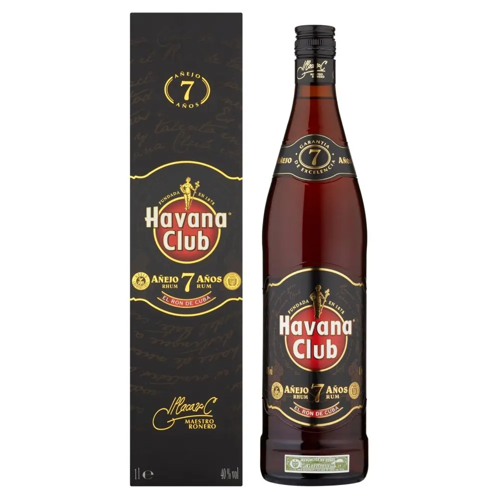
Ron Havana Club 7 years 1,00 Litro 40% (R) + Estuche 1.00 L. 