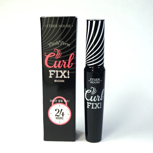 Etude house lash perm curl fix mascara Private Label OEM ODM make up Korean Cosmetics Korean makeup vegan color facial mascara