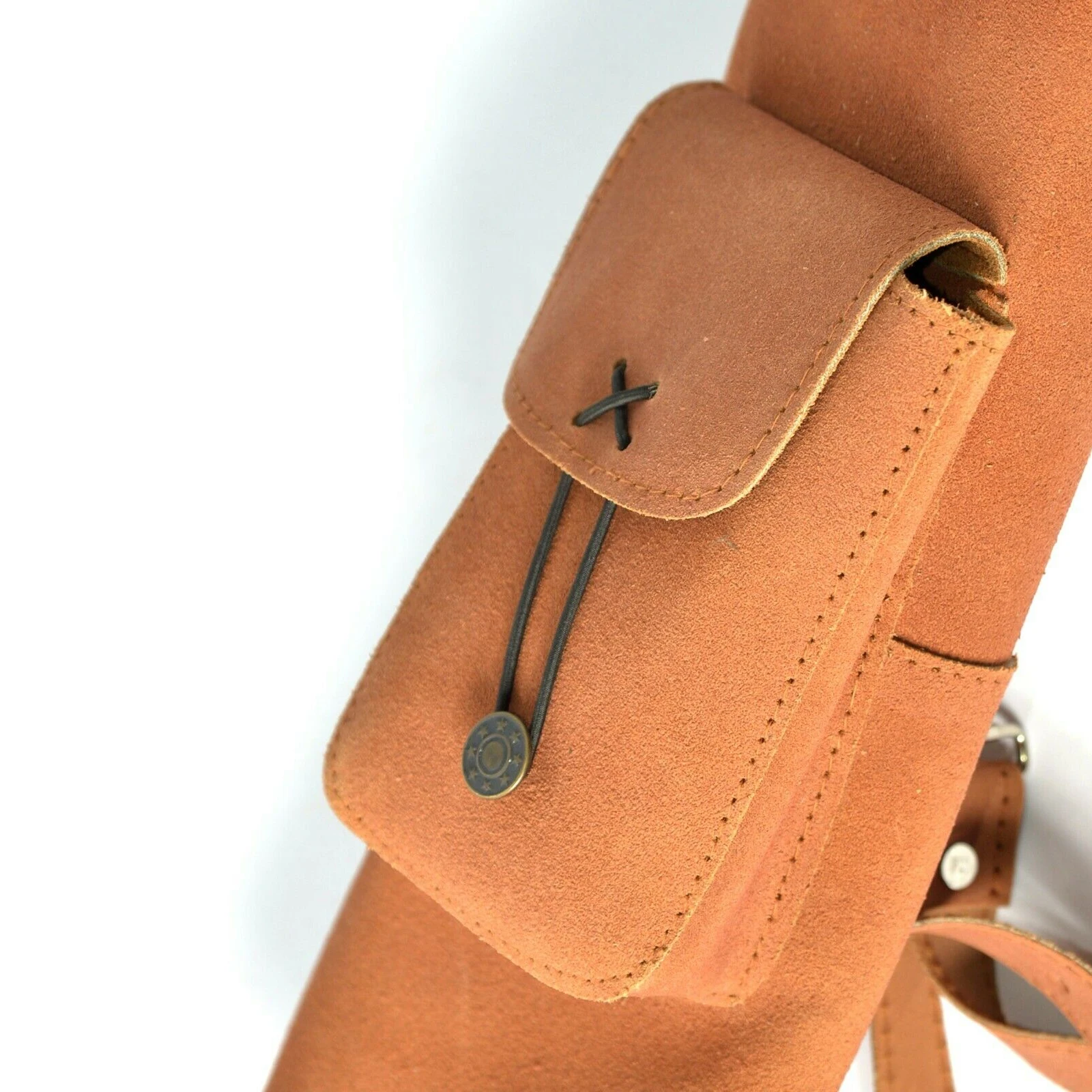 Arrow Quiver Fully Handmade Genuine Suede Leather Fast Draw Quiver for Hunting