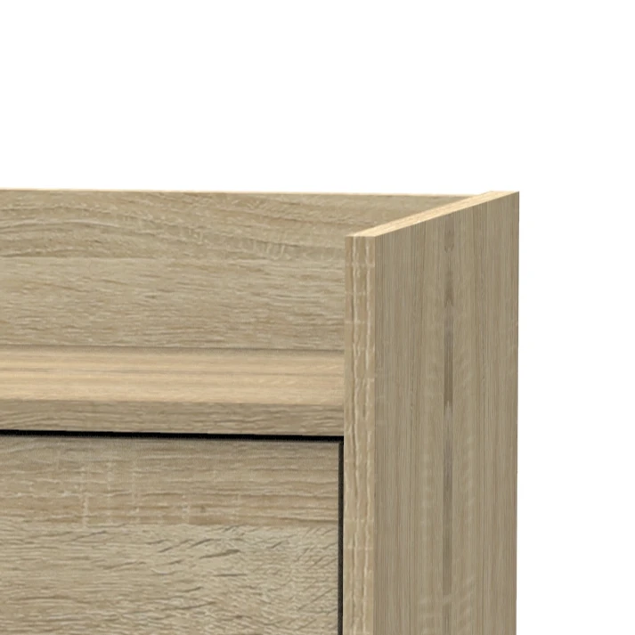 Modern 4 Drawer Open Shelves On Top Storage Rack Shelf Wood Bookshelf Bedroom Cabinet Made in Malaysia 1402