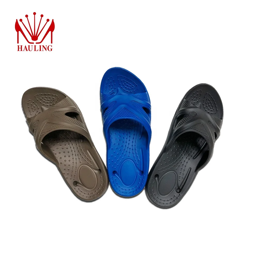 Taiwan High Quality Anti-Slippery EVA Sandals and Slippers Quick-Drying Print Logo Hard-Wearing EVA Sandals Men Pass SGS
