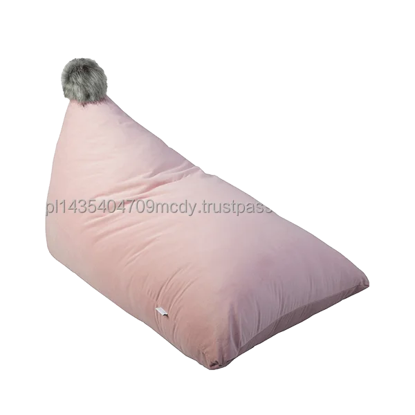 Kids Bean Bag with Filling Soft Velvet Cover Pouffe Non-Toxic