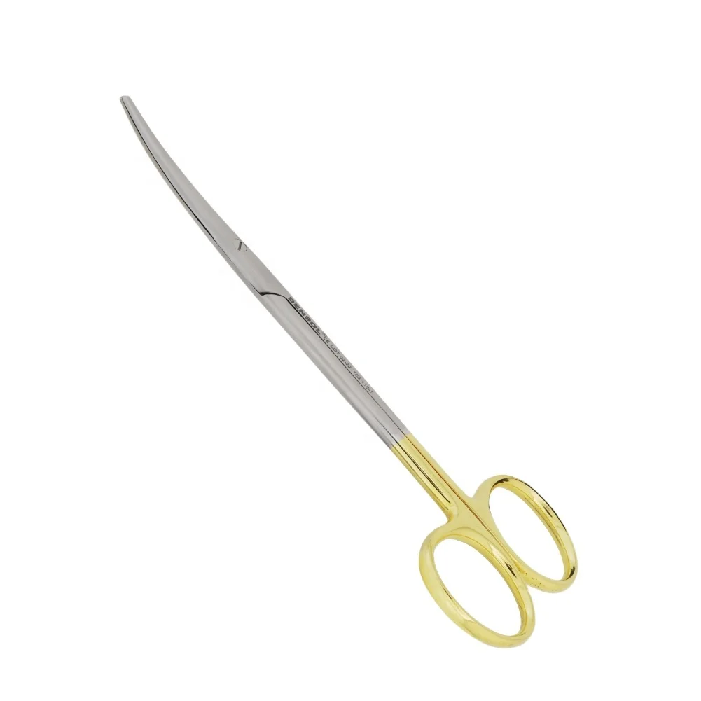 Tungsten Carbide Surgical Scissors Metzenbaum Curved 14.5cm Dental Scissors Dental Instruments Sharp Blades