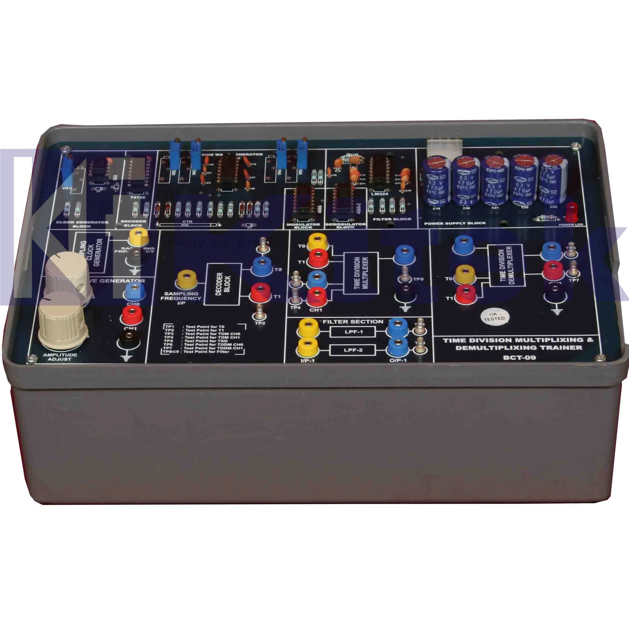 pcm communication trainer kit / digital communication trainer kit / digital modulation trainer kit