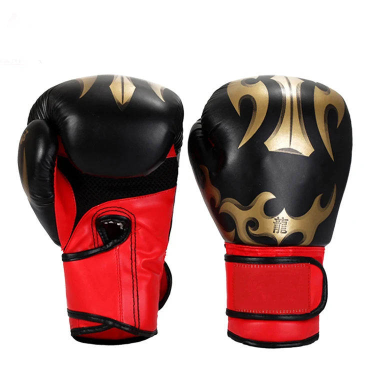 Leather Boxing Gloves for Training Muay Thai Fighting Kickboxing Sparring EGO Punch boxing gloves