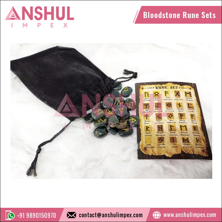 Оптовая продажа набор резных натуральных фиолетовых аметистов рун небольшого размера