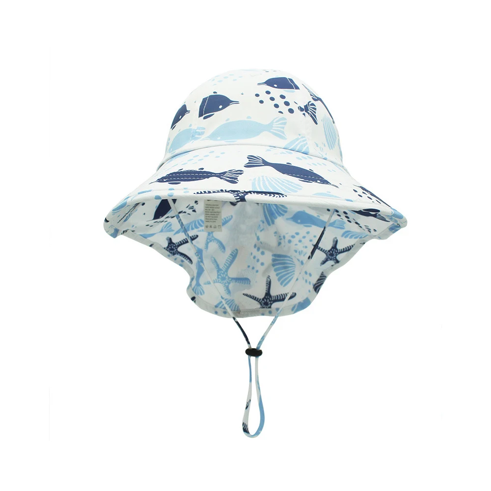 Fashion Allover Printed Kids Casual Cotton Caps Baby Hats  Baby  Beach Hat