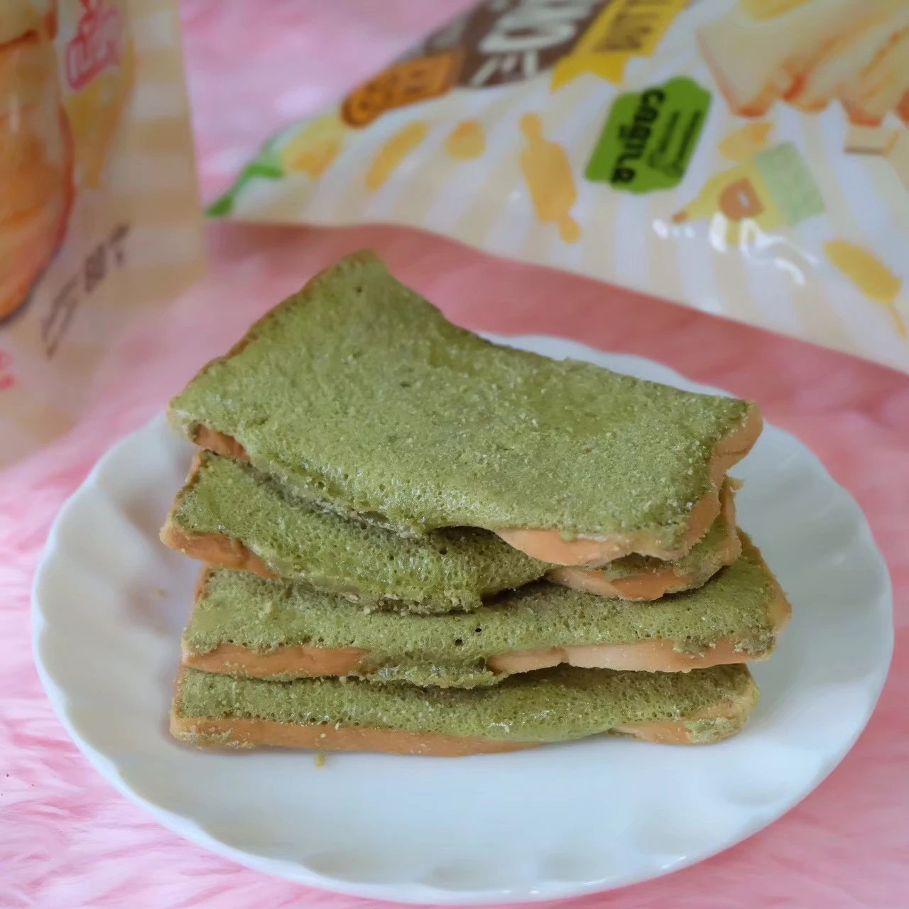 Famous Tasty COKY Butter Cookie Dough Green tear Bulk Style Packing Packaging Sweet Delicious Desserts From Thailand