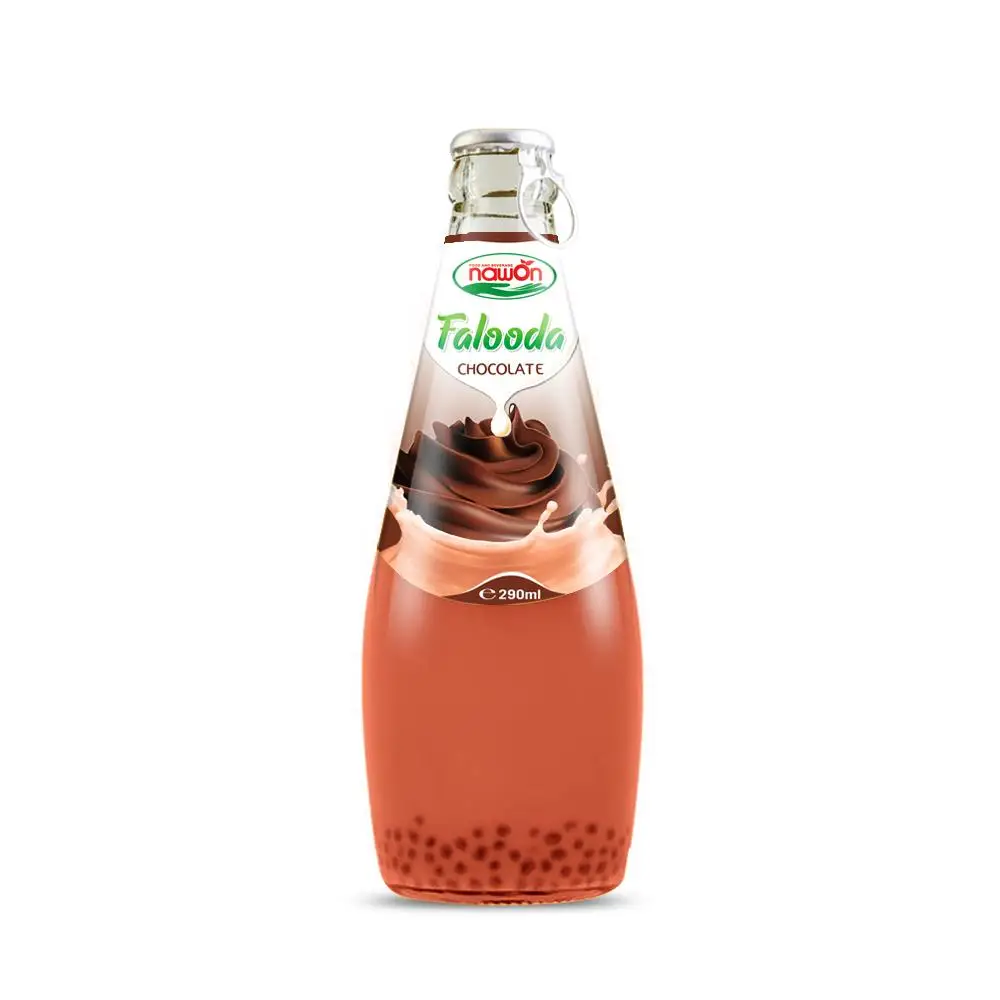 Ежедневный напиток Falooda со вкусом клубники 290 мл из семян базилика Вьетнам OEM оптовая