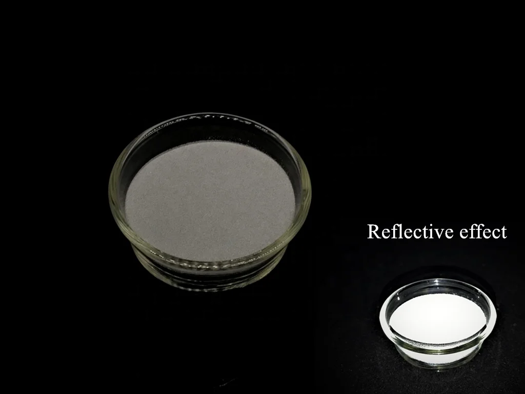1.93 silver High Reflective powder micro glass beads / paint reflective patterns for screen printing / pigment powder