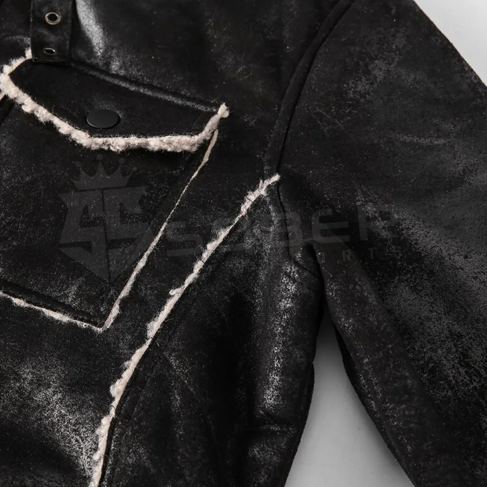 Оптовая продажа Куртки из искусственной кожи с индивидуальным логотипом Утепленные зимние мужские куртки