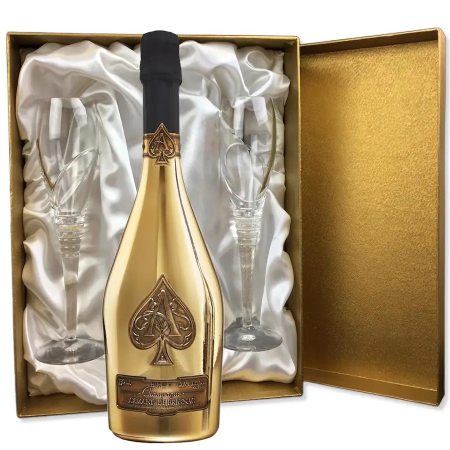 Купить оригинальный Armand De Brignac Gold Ace Of Spades подарочный набор 75cl / 12.5%