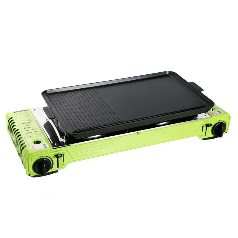 Cooking kerosene cooker wok cooktop portable 2 in 1 camping 2 burner gas stove