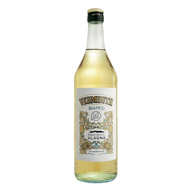 WHITE VERMOUTH flavored wine top quality italian aperitif happy hour Alagna Vini Sicily GLASS made in Italy famous