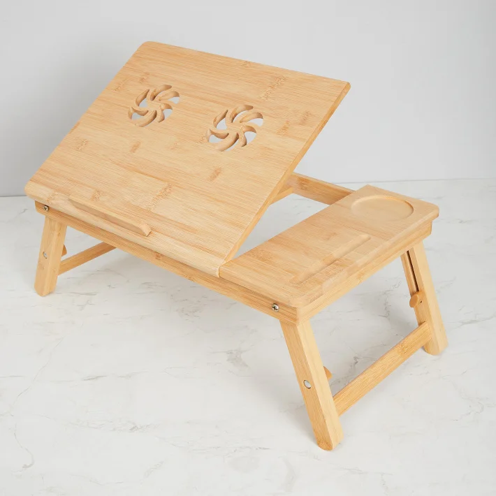 ,Textured Wooden Laptop and Breakfast Tray-BY KSN