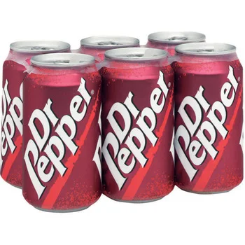Банки для безалкогольного напитка Dr Pepper Zero 330