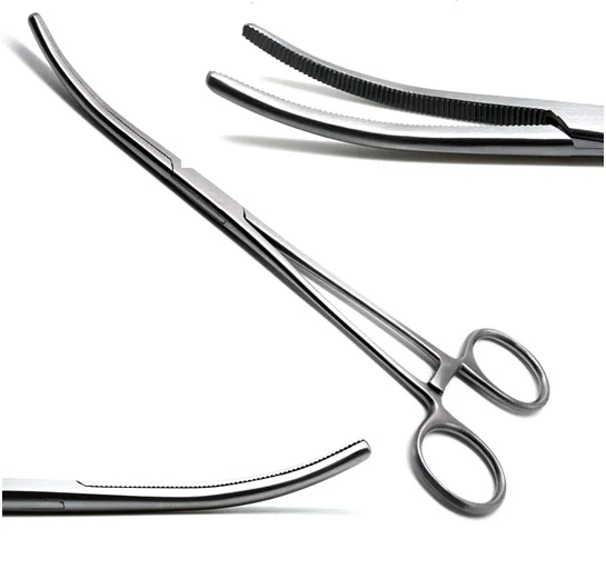 Rochester Pean Hemostatic Forceps Curved + Straight 16cm